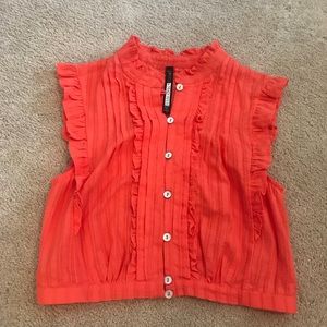 Plenty by Tracy Reese cropped blouse size small